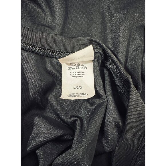 Hanes Sport Cool Dri Performance Black Long-Sleeve T-Shirt Size Large UPF 40 - Picture 8 of 8